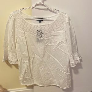 Mod Cloth | White lace blouse